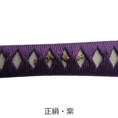 正絹柄糸　紫